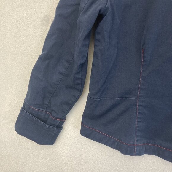 Vintage Nautical Blazer Jacket Womens 8 Casual Metrostyle Anchor Buttons Coastal - Picture 15 of 16